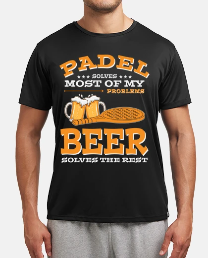 T-shirt Padel and Beer Padel y Cerveza