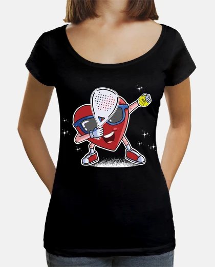 Tee-shirt padel coeur drôle saint valentin
