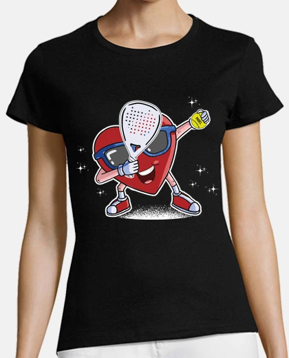 Tee-shirt padel coeur drôle saint valentin