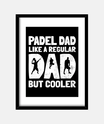 Framed padel dad gift padel player