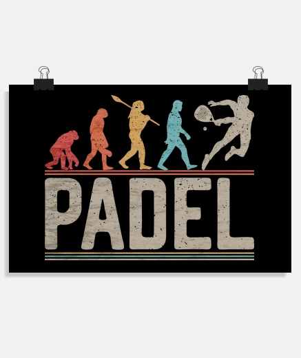 Poster padel evolution padel player