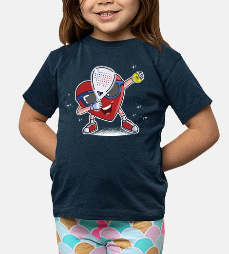Children's padel funny heart valentines day