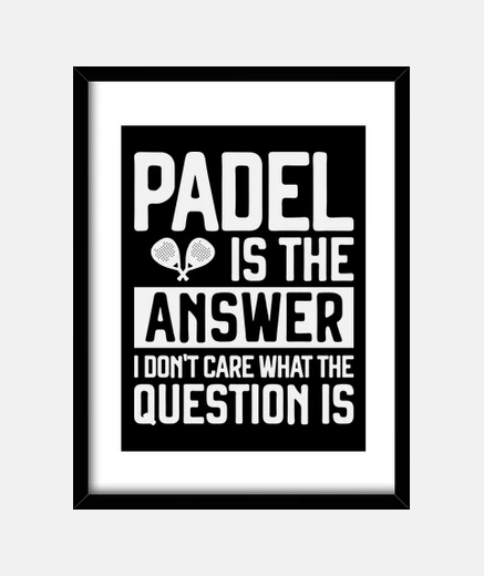 Framed padel is the answer padel player gift