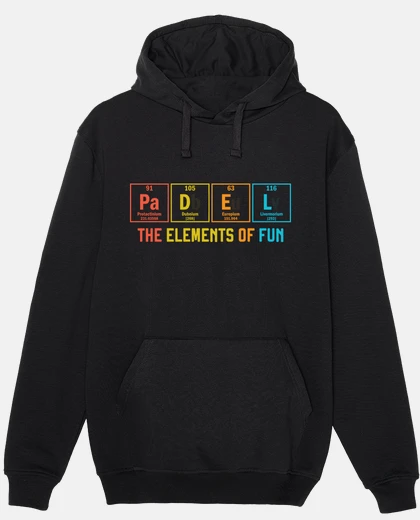 Sudadera padel los elementos de la diversión