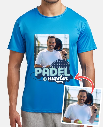 padel master with customizable photo