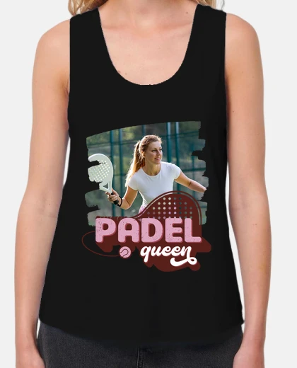 Camiseta padel queen foto personalizable