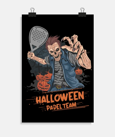Poster padel racket halloween costume