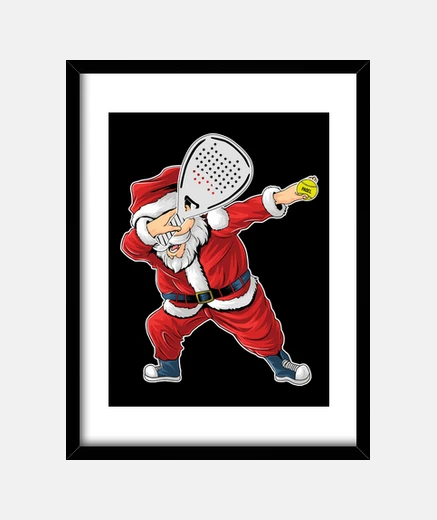 Framed padel santa claus santa claus padel