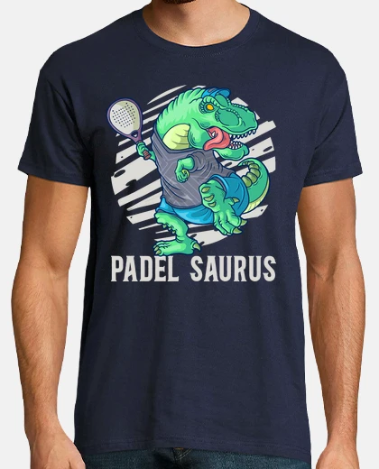 T-shirt Padel Saurus Rex Dinosauro Padelista