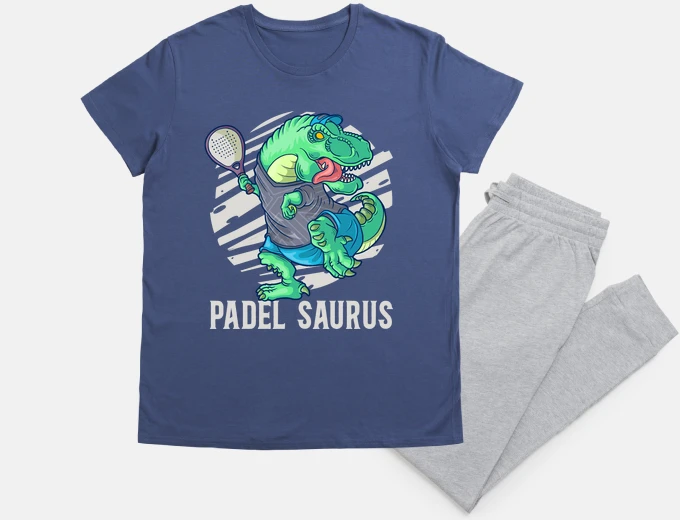 Pyjama padel saurus rex padelista dinosaur