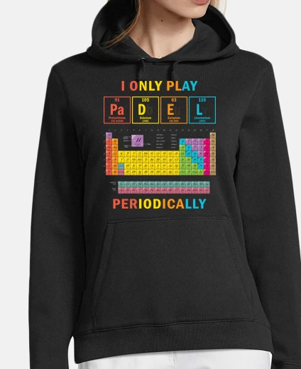 Felpa Padel Tennis divertente Periodic Table