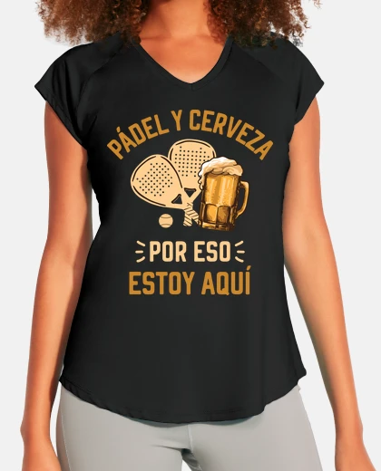 Camiseta padel y cerveza jugador de padel