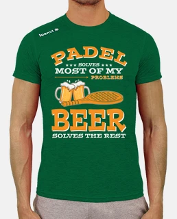 padel and beer padel y cerveza
