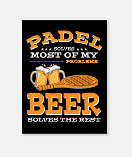 padel and beer padel y cerveza
