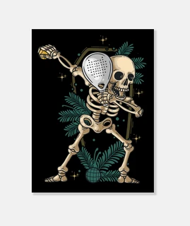 padel dabbing jugador de pádel esquelet