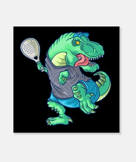 padel saurus rex padelista dinosaurio