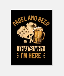 pádel y cerveza regalo divertido pádel