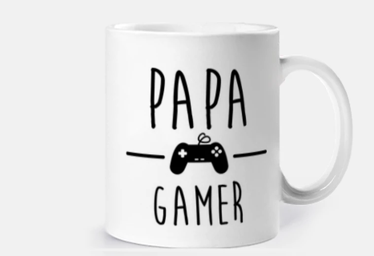 Taza padre gamer geek