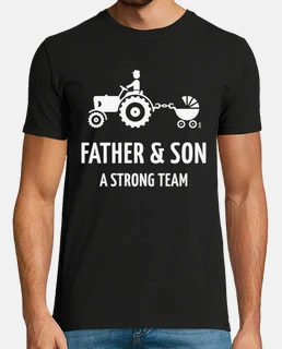 padre e hijo - un equipo fuerte - blanc