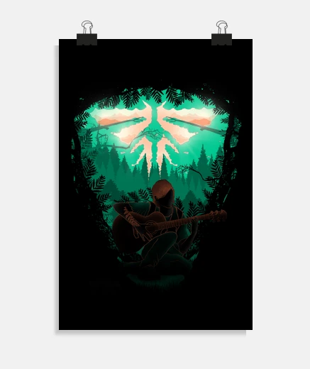 Poster paesaggio di lucciola