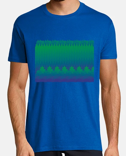 T-shirt paesaggio geometrico-pineta