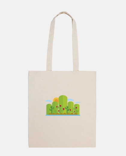 Borsa paesaggio piatto