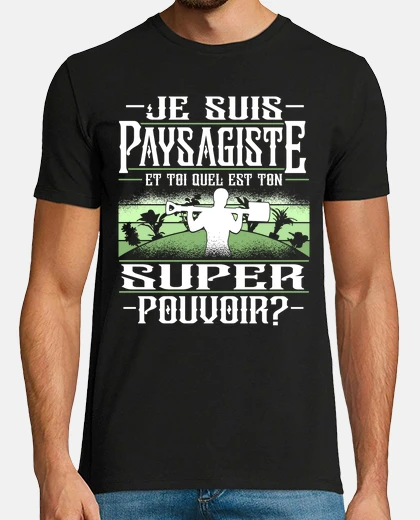 T-shirt paesaggistica paesaggistica super poten