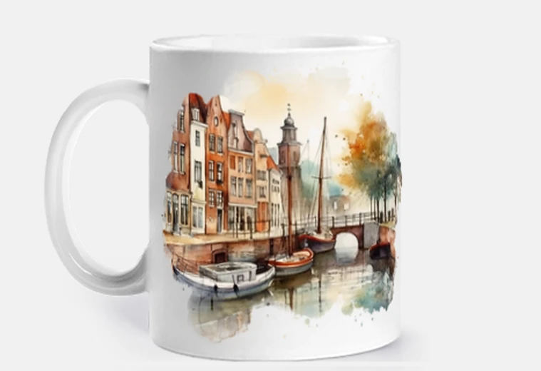 Tazza paesi bassi paesi bassi amsterdam pub tazza di caffè tè da personalizzare