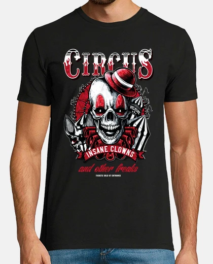 T-shirt pagliacci pazzi e più mostri f Buio