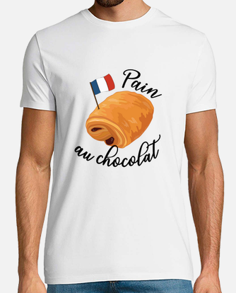 Pain au chocolat funny french food t-shirt | tostadora