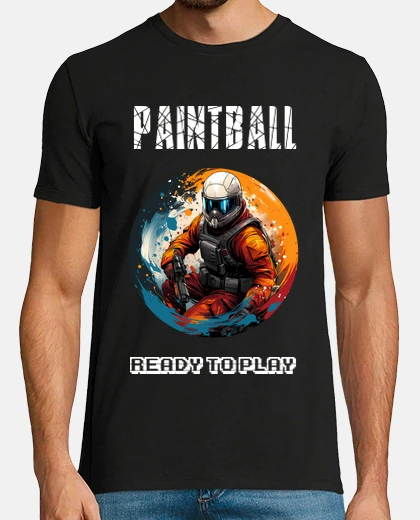 Camiseta Paintball Ready to Play camiseta corta hombre