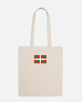 Bolsa pais vasco de tela color natura. laTostadora