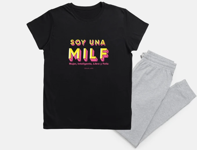 Pajama pajamas milf smart woman free and happy