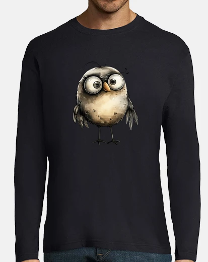 Playera pájaro de dibujos animados