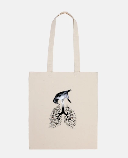 Bolsa pájaro en árbol