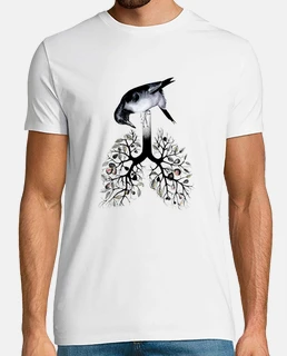 pájaro, flores, arbol y animales
