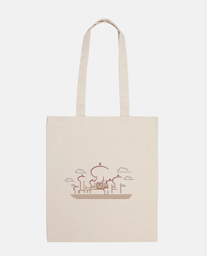 Bag palace in the sand