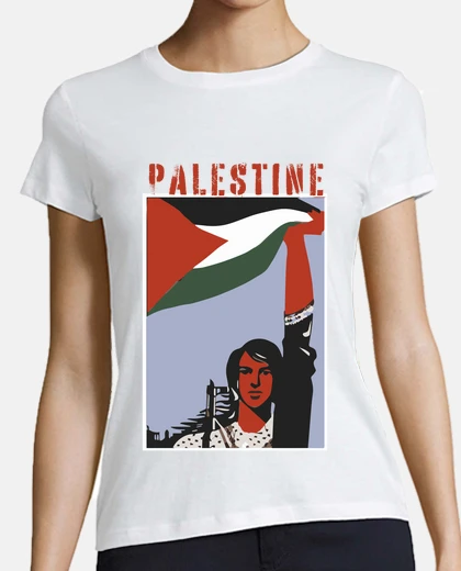 Playera Palestina mujer. Poster