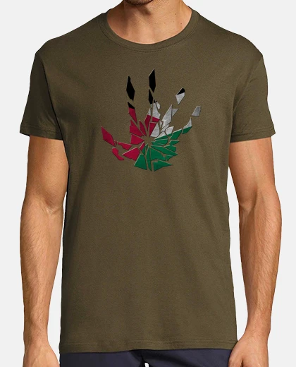 T-shirt Palestinian broken hand