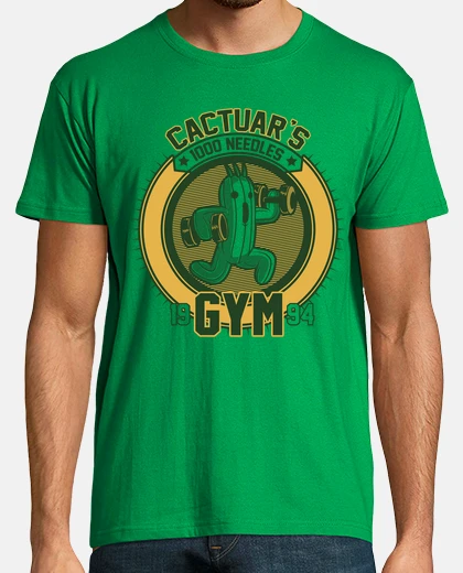 T-shirt palestra di cactuar