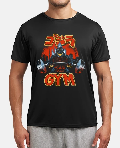 T-shirt palestra di zilla