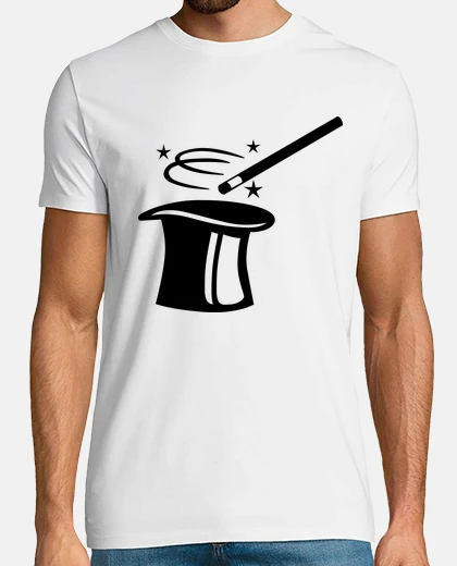 Camiseta palillo sombrero de copa del mago