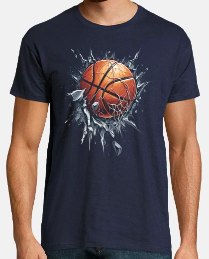 T-shirt palla da basket palla