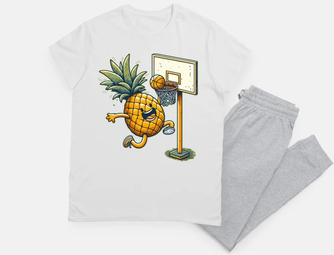 Pigiama Pallacanestro schiacciata con ananas e 