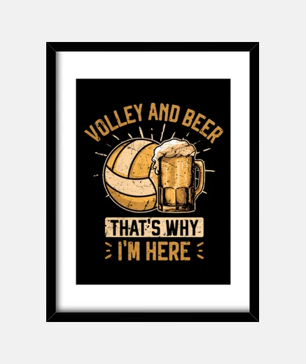Quadro Pallavolo e Birra Beach Volley