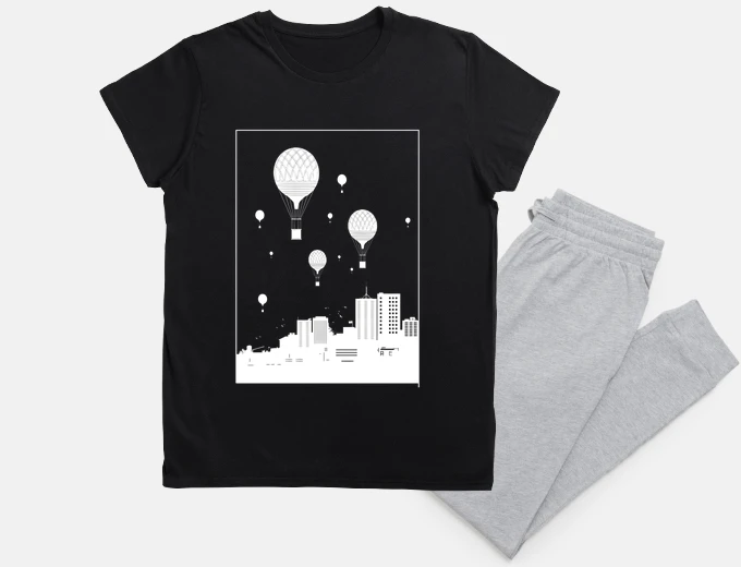 Pigiama palloncini e la città