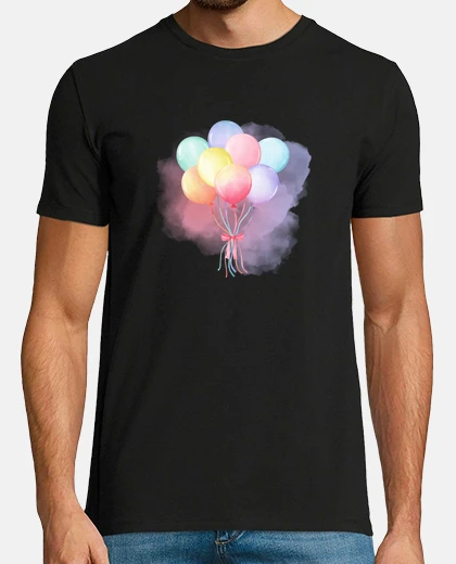 T-shirt Palloncini pastello kawaii