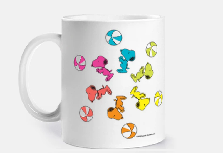 Tazza pallone da spiaggia snoopy