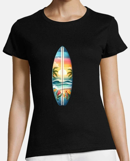 T-shirt palme da surf