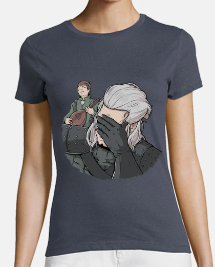 T-shirt palmo della faccia di geralt
